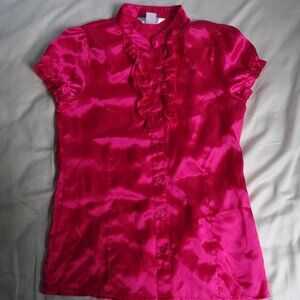 Womens size 16 Marc & Maddie pink button up top